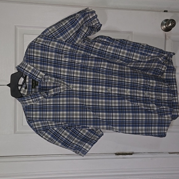 Plaid Button Down Polo - Picture 1 of 6